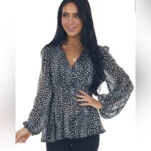 Umgee Black and White Top